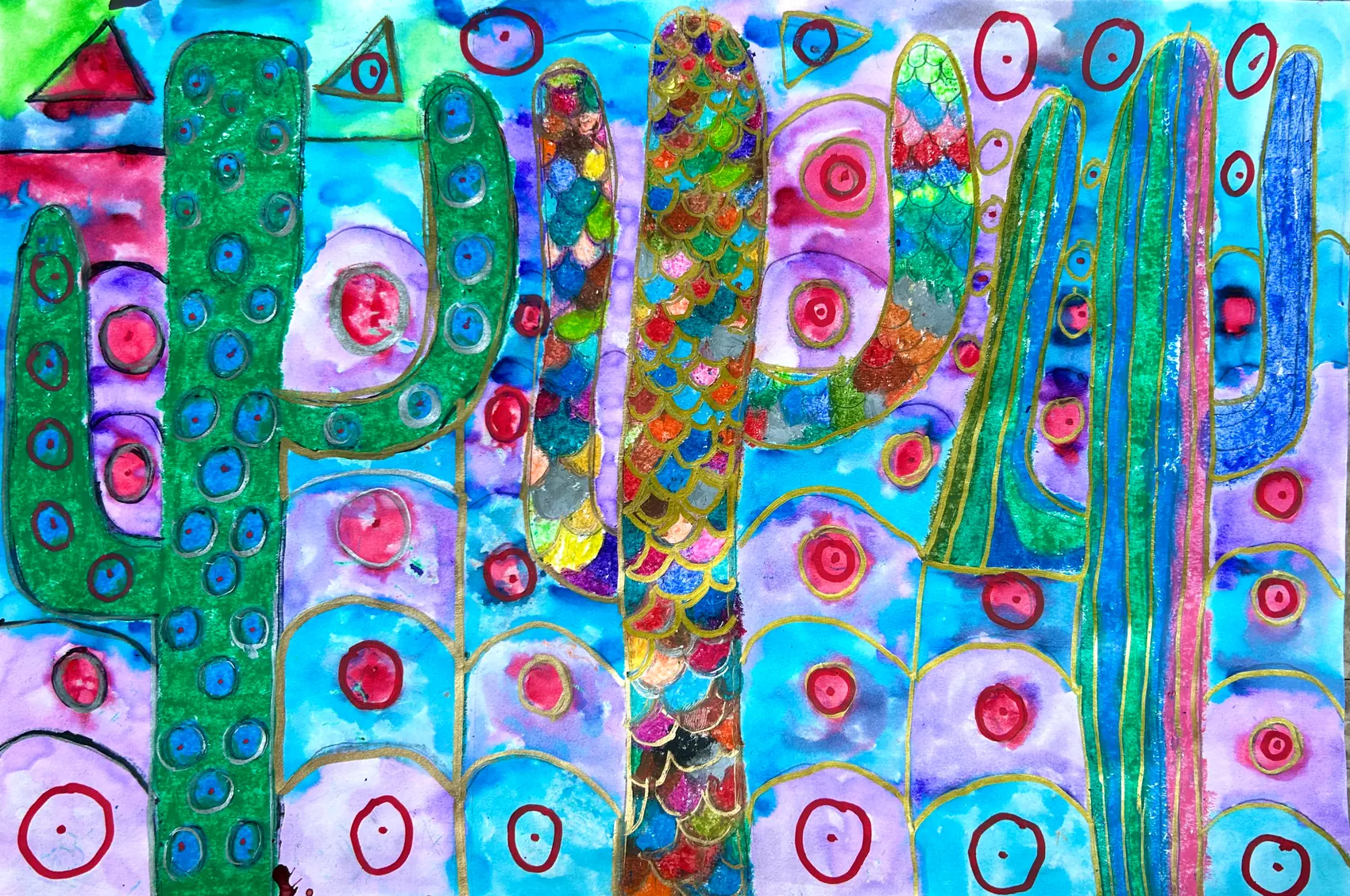 Online Art Gallery - Cacti Painting